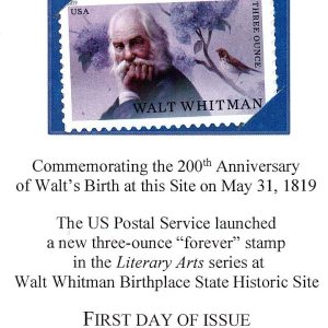 Stamp- Walt Whitman Bicentennial
